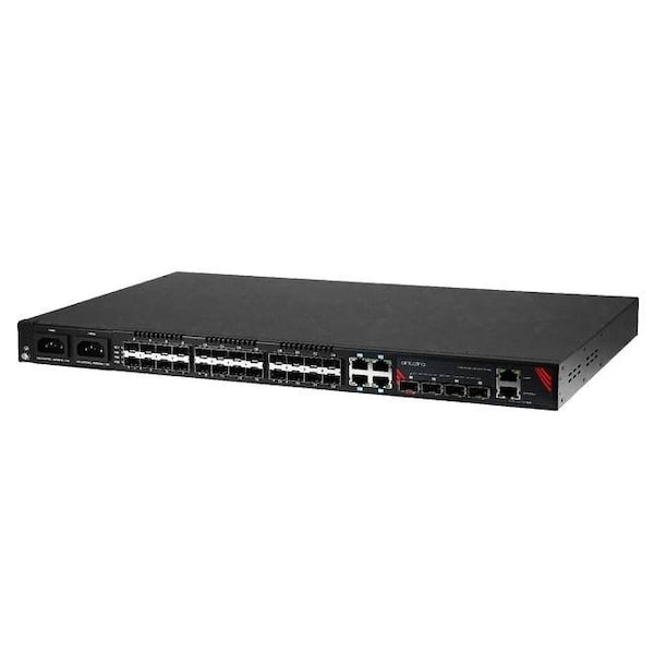 Antaira 32-Port Industrial Gigabit Managed Ethernet Switch, with 4-10/100/1000 RJ45 Ports, 24-100/1000 SFP S LMX-3228G-10G-SFP-AA - main